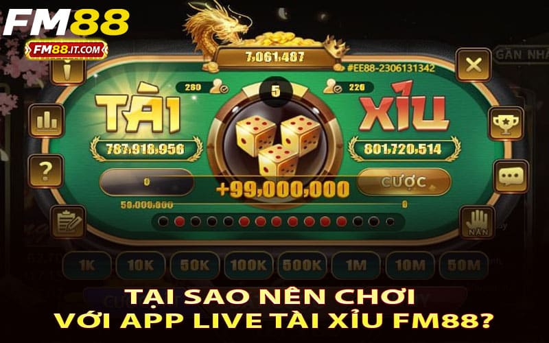 Tại sao nên chơi với app live tài xỉu FM88?